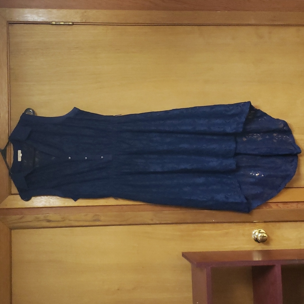 Halo L Sleeveless button up lace high low dress. Perfect for weddings!